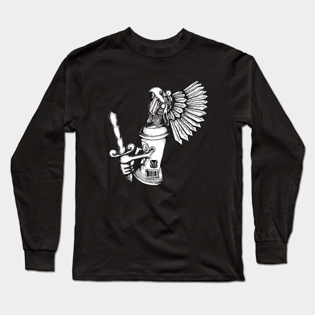 Aztec Spray Can Long Sleeve T-Shirt by OptimusVolts